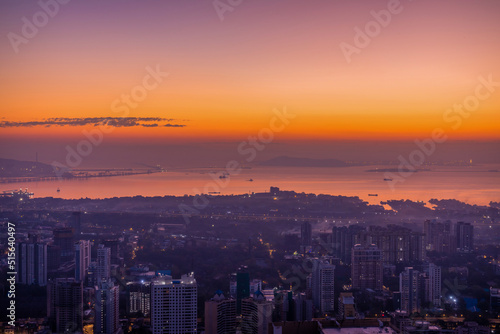 Dawn over Mumbai's eastern coast.