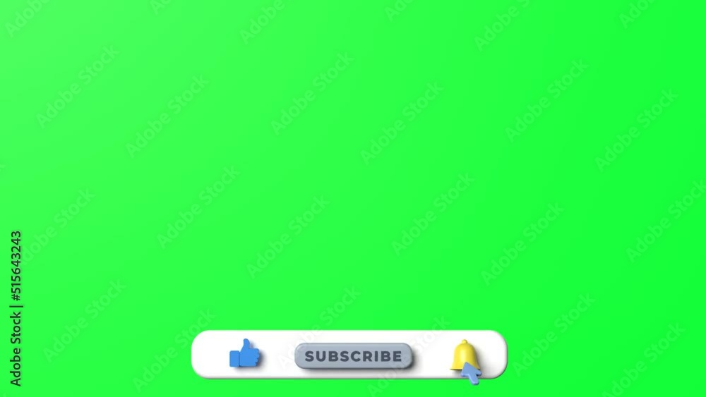 3d animation of subscribe button 3d animation of subscribe button