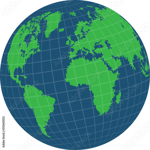 Earth globe clip art, vector illustration isolated