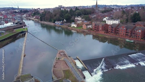 Exeter Quay and Trews Weir in United Kingdom