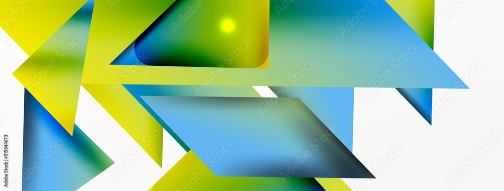 Abstract background. Simple color geometric shapes composition with 3d effect, lights and shadows. Vector Illustration For Wallpaper, Banner, Background, Card, Book Illustration, landing page Abstract background. Simple color geometric shapes composition with 3d effect, lights and shadows. Vector Illustration For Wallpaper, Banner, Background, Card, Book Illustration, landing page