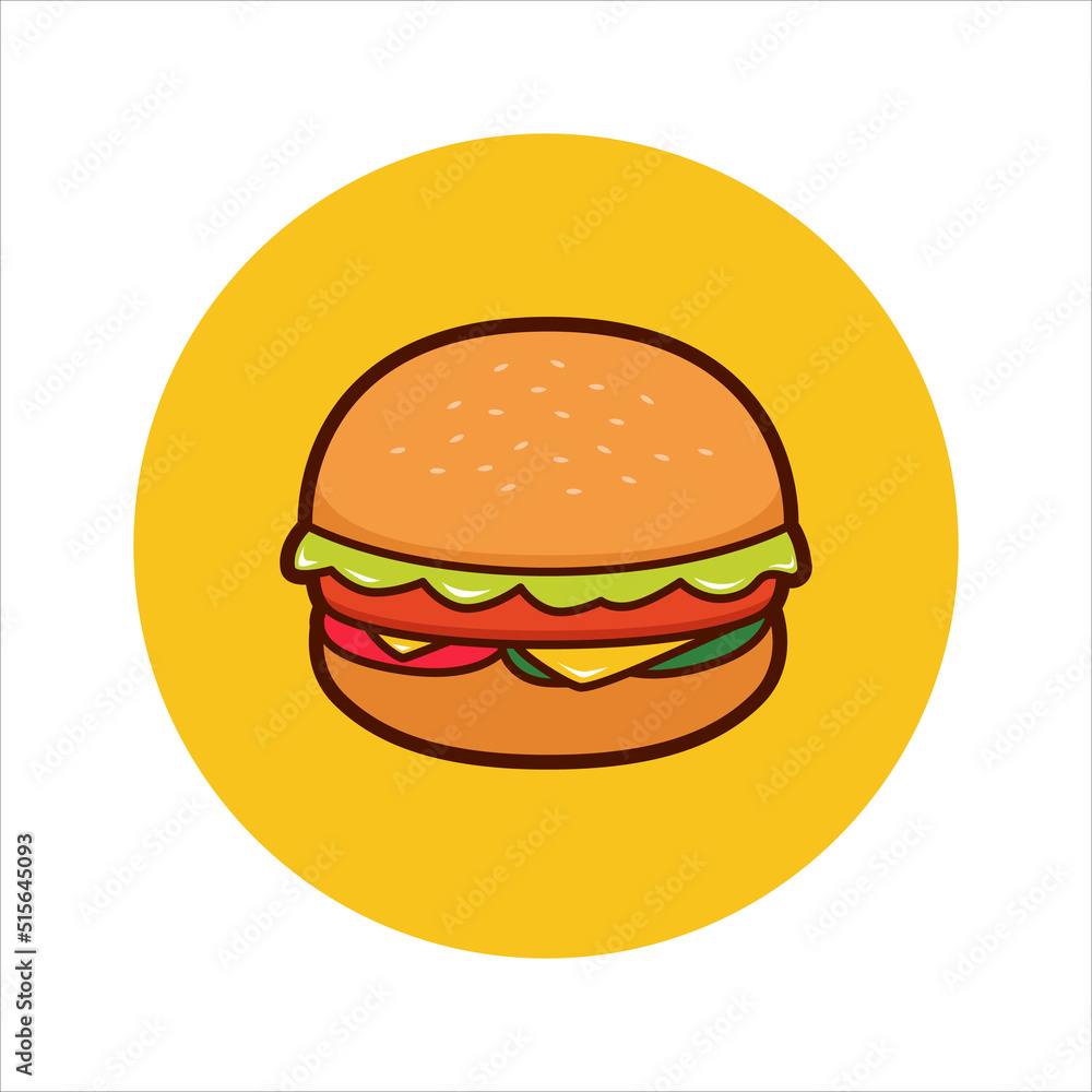 Hamburger burger vector illustration Hamburger burger vector illustration