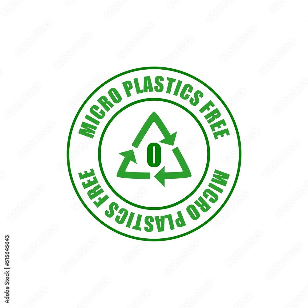 Micro plastics free icon isolated on white background Micro plastics free icon isolated on white background