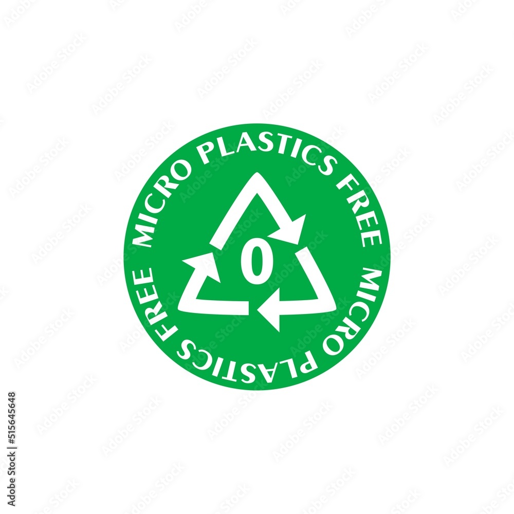 Micro plastics free icon isolated on white background Micro plastics free icon isolated on white background