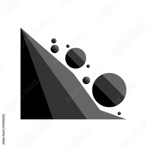 black and white