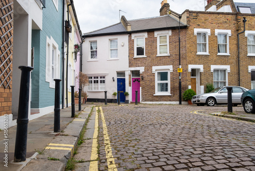 Canvas Print London- Residential street off Askew Road in Shepherds Bush, W12 West London