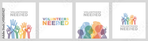 Volunteers Needed banners. 
