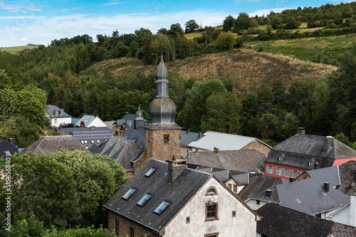 Burg-Reuland - East- Belgium - View from the castle tower of the village