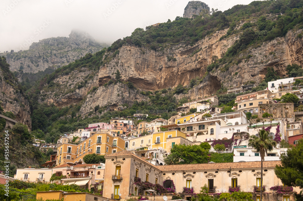 The village of Positano on the Amalfi Coast, Province of Salerno, Campania, Italy