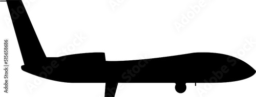 silhouette of a modern UAV