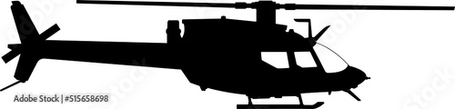 silhouette of a helicopter