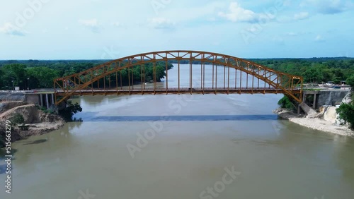 Usumacinta river and bridge in Chiapas, Mexico. photo