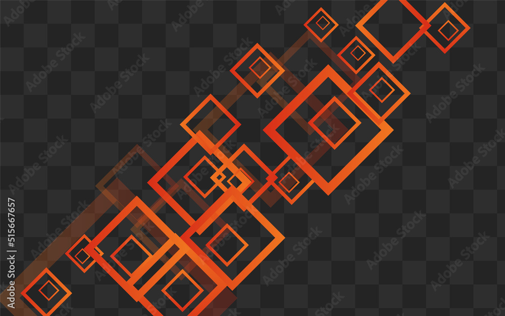 Orange Rectangular Technology Vector Transparent Orange Rectangular Technology Vector Transparent