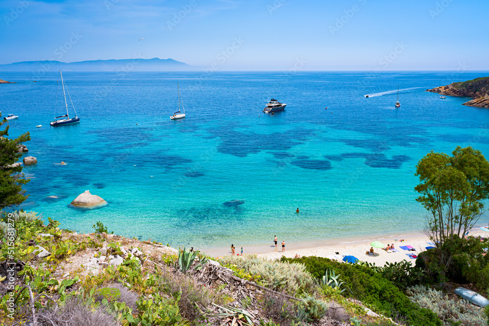Cannelle Beach on Giglio Island, Tuscany, Italy, Near Monte Argentario and Porto Santo Stefano, Giglio island is one of seven form the Tuscan Archipelago. A paradise for snorkeling and diving. Cannelle Beach on Giglio Island, Tuscany, Italy, Near Monte Argentario and Porto Santo Stefano, Giglio island is one of seven form the Tuscan Archipelago. A paradise for snorkeling and diving.