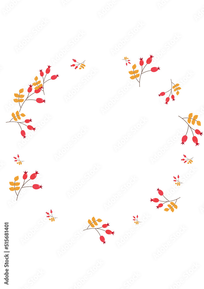 Pink Berries Background White Vector. Herb Forest Template. Green Leaves Agriculture. September Frame. Leaf Decorative. Pink Berries Background White Vector. Herb Forest Template. Green Leaves Agriculture. September Frame. Leaf Decorative.