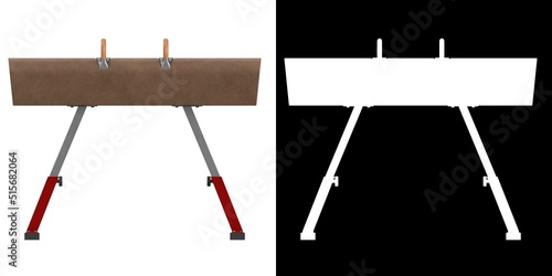 Fotografie 3D rendering illustration of a pommel horse
