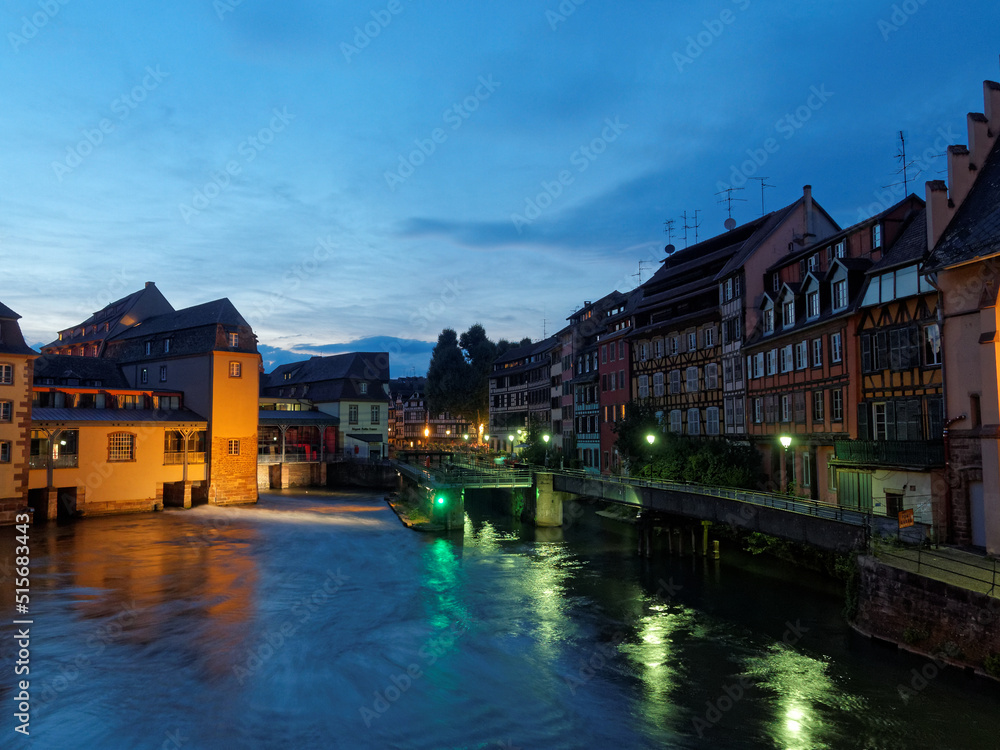 Nachtaufnahme Straßburg
