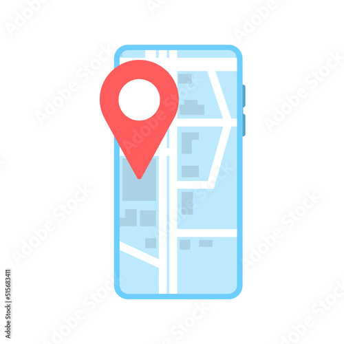 Land for sale vector icon. Phone with location on map