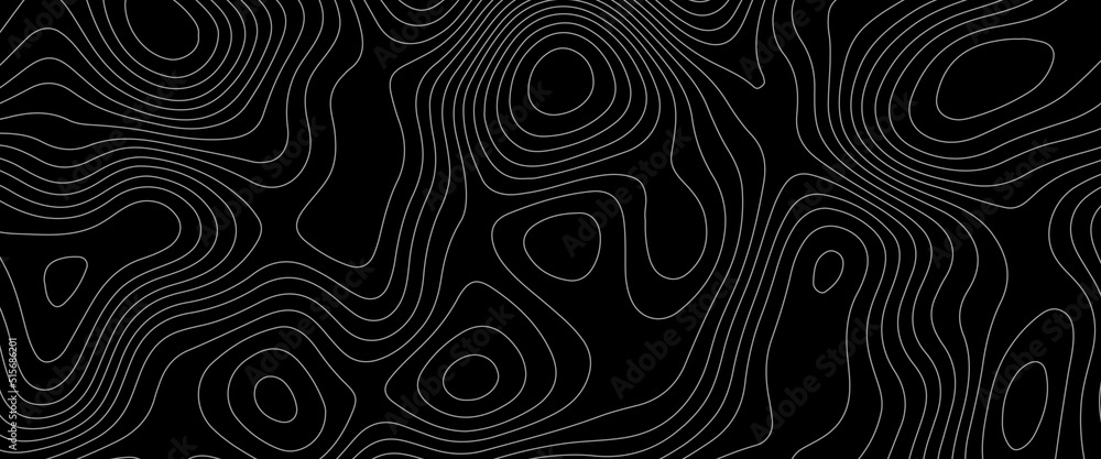 Topographic map background concept. Topo contour map. Rendering abstract illustration. Vector abstract illustration. Geography concept. paper texture design . Topographic background and texture .