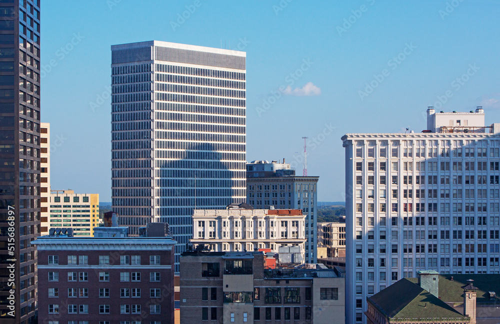 Naklejka premium Aerial view of Midtown Atlanta, Georgia, USA
