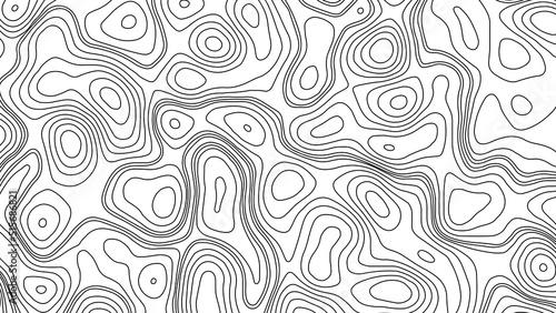 White wave paper curved reliefs abstract background, Abstract topographic contours map background. Geographic mountain relief. Abstract lines background. Contour maps. Business concept.