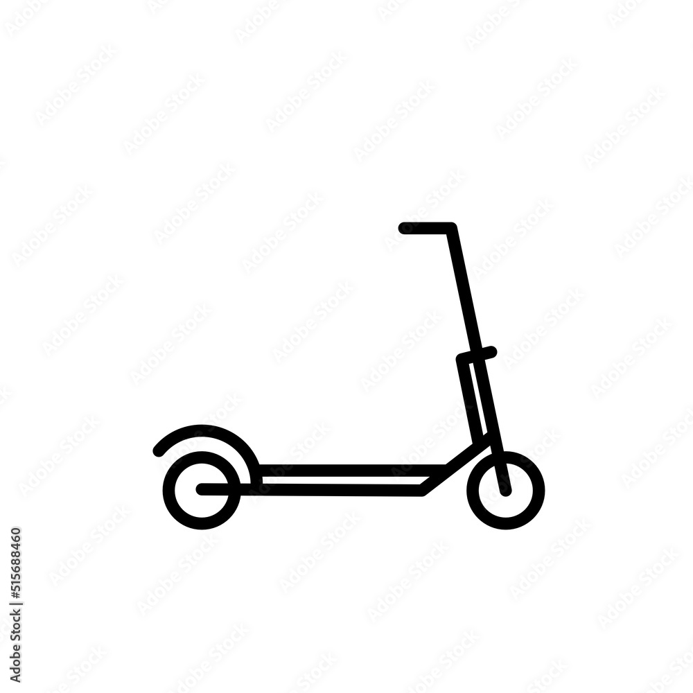 Electric Scooter icon symbol shape. Electric Scooter icon symbol shape.