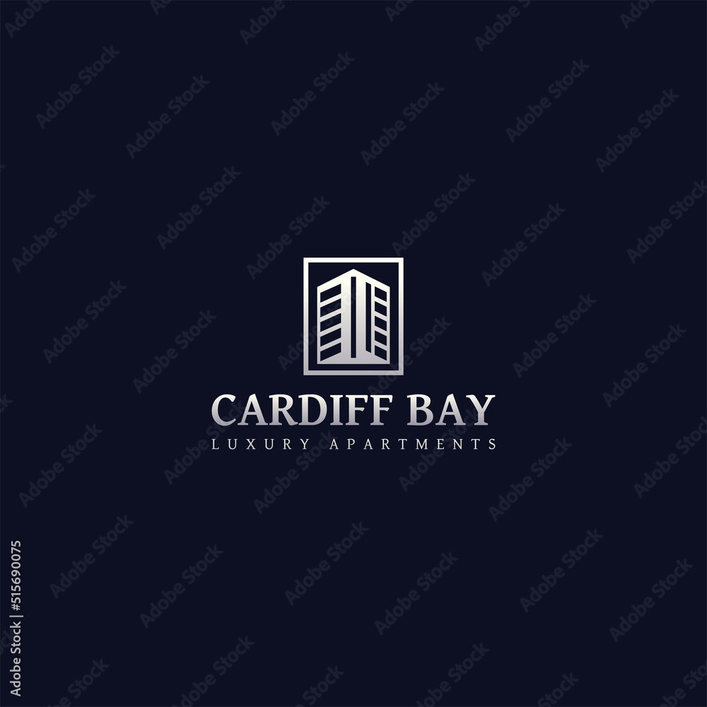 Cardiff bay apartment building logo
