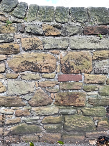 Close up of an old brick wall