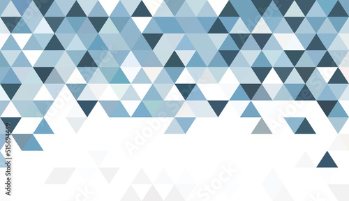 Abstract geometry triangle white and blue background pattern.vector illustration.