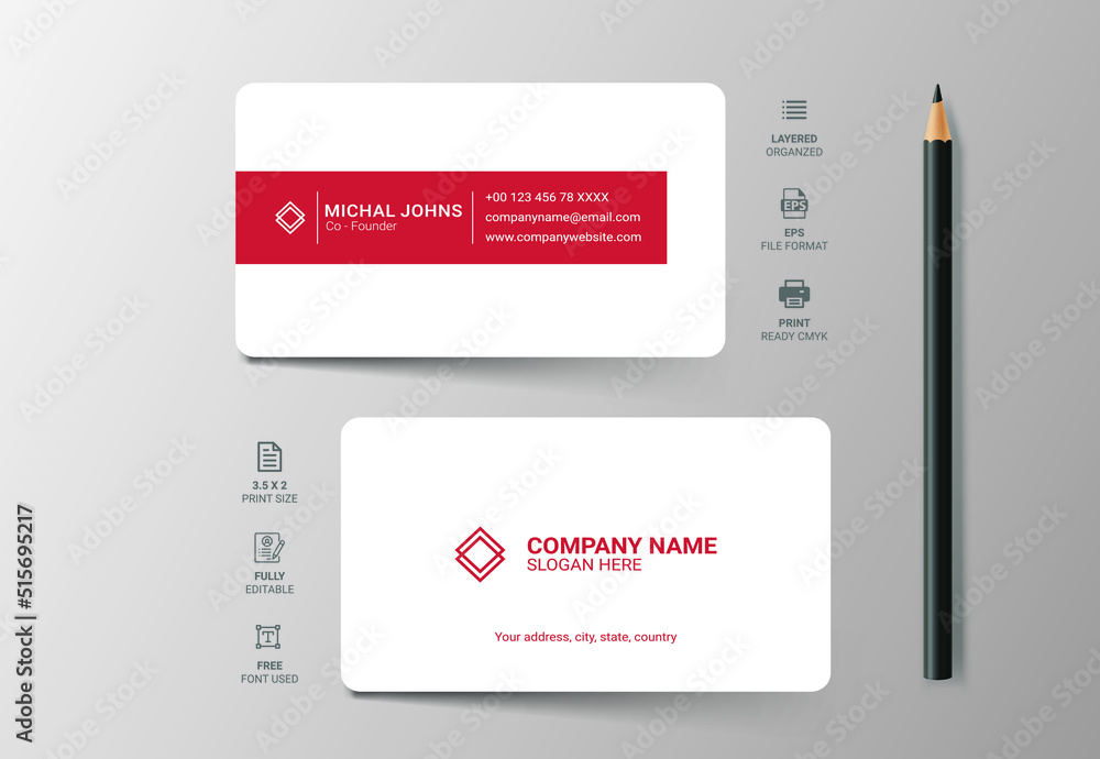 Luxury, Modern and Elegant Business Card Design template Luxury, Modern and Elegant Business Card Design template