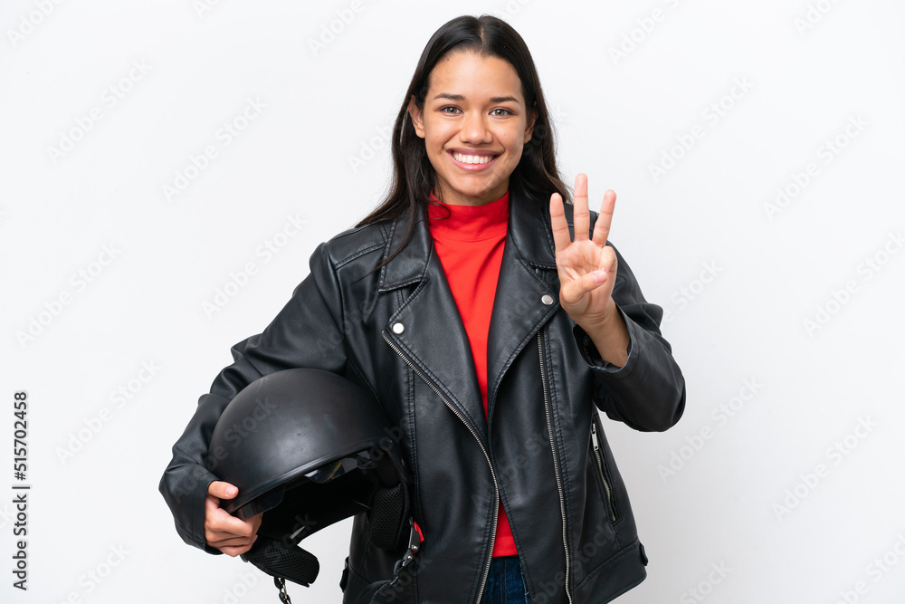 Woman over isolated background Woman over isolated background
