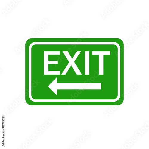 exit sign button, LEFT
