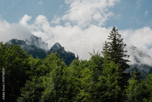 clouds over the mountains