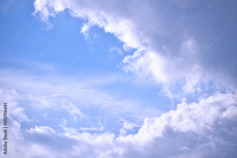 Blue sky with beautiful clouds. Clouds background. Blue sky with beautiful clouds. Clouds background.