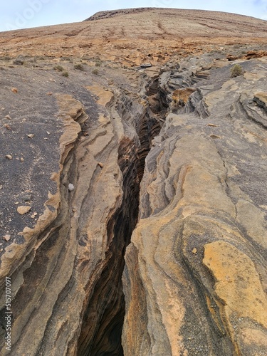 Versteckter canyon auf Lanzarote 