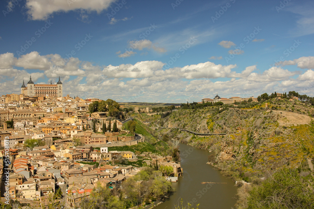 river Tajo flowing across Toledo