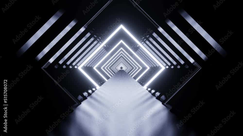Cold square VJ loop tunnel background Cold square VJ loop tunnel background