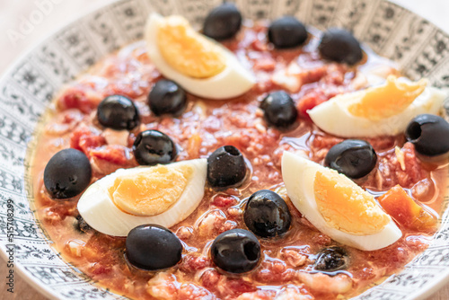 Fototapeta Naklejka Na Ścianę i Meble -  Ensalada Murciana or Mojete, humble dish of the gastronomy of Murcia (Spain)