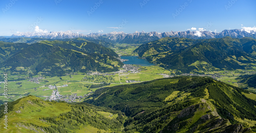 Naklejka premium Summer in Salzburger Land, Zell am See, Pinzgau, Salzburger Land, Austria, Europe