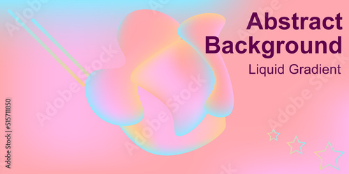 Liquid abstract background. banner template for social media, web sites. Wavy liquid shapes