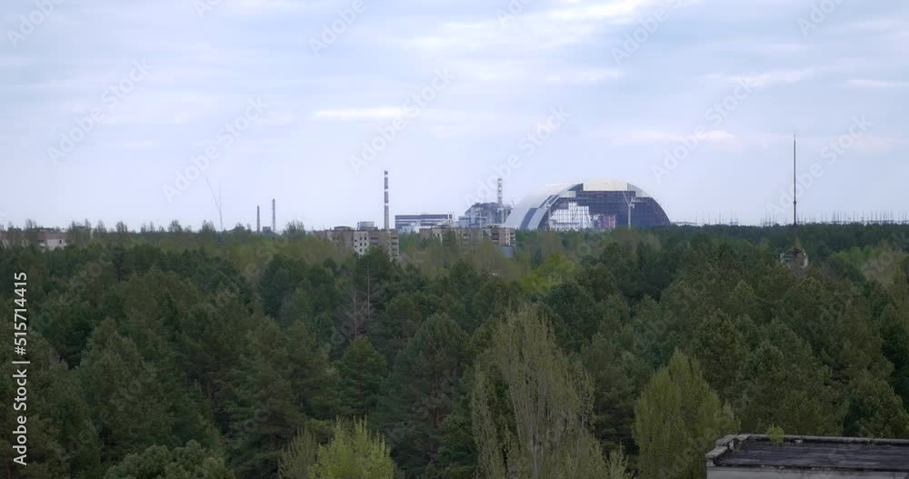 Chernobyl Nuclear Power Plant view from a distance Chernobyl Nuclear Power Plant view from a distance