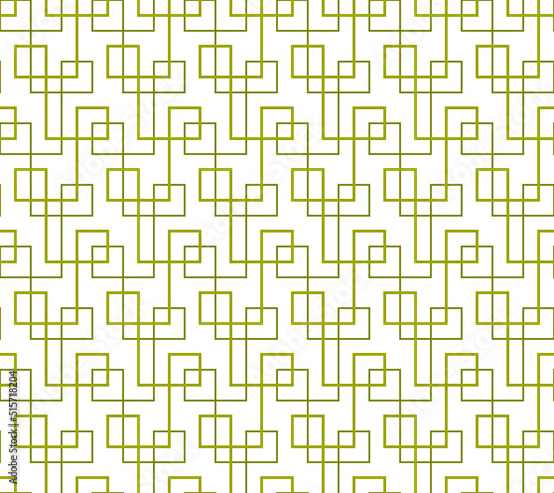 Vector seamless abstract geometric pattern of intersecting lines on a white background.