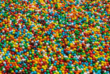 colorful sprinkles close up background