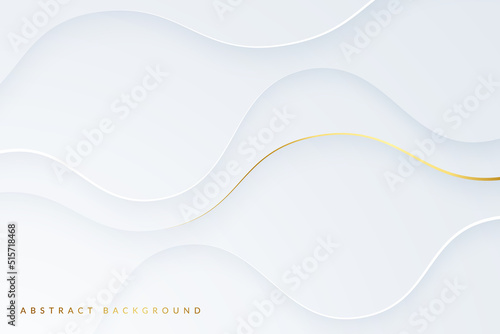 Dynamic wavy light gold and shadow gray background