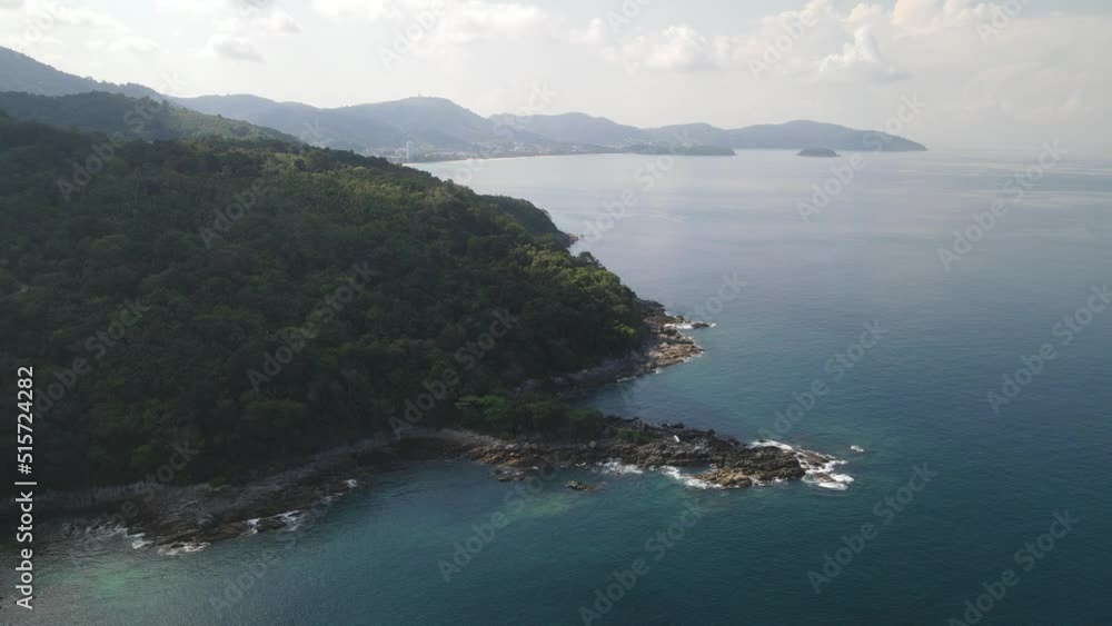 The aerial views of scenic Phuket Island in Thailand The aerial views of scenic Phuket Island in Thailand