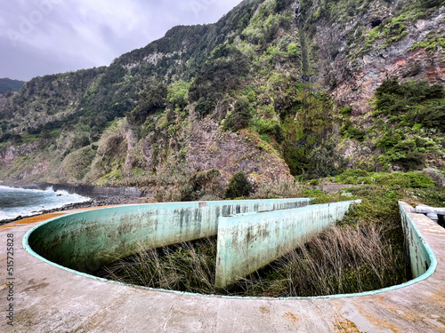 Ruins of fish farm Contreiras Madeira