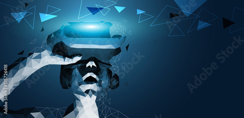 ragazzo, visore, metaverso, visore, realtà virtuale	
