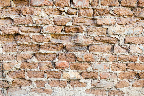 Old brick wall. Texture. Background