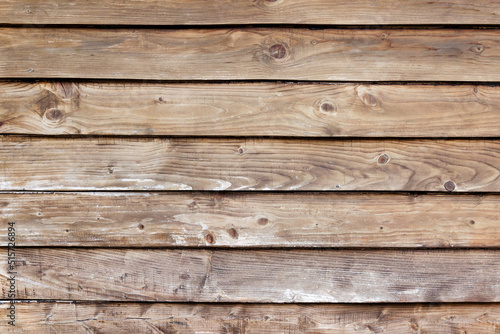 Natural brown wood texture background. Wood planks. Top view