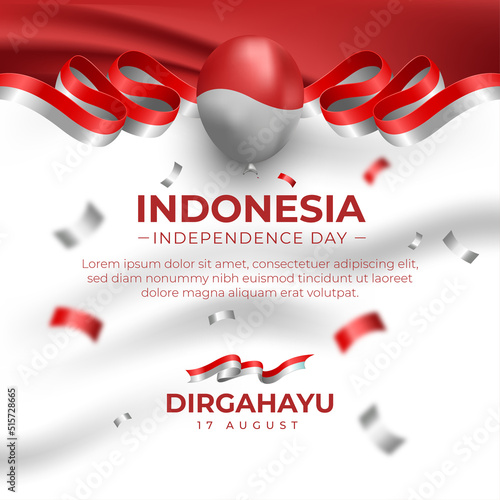Indonesia Independence Day Social Media Template